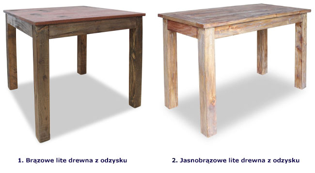 Produkt Brązowy mały stół w stylu vintage – Senar 2X