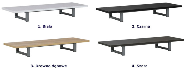 Produkt Półka ścienna pod umywalkę Tofa 4X - brązowa - zdjęcie numer 2