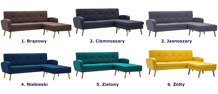 Produkt Narożnik z leżanką brązowy - Umberro 4Q - zdjęcie numer 3