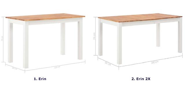 Produkt Stół z drewna dębowego Alwura – biały