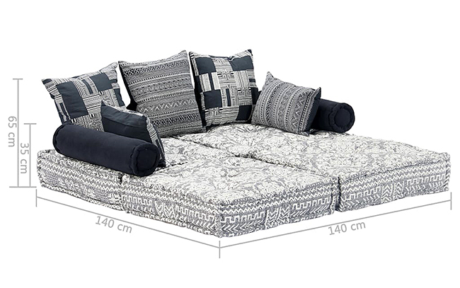 Sofa modułowa Montanex 2D szara