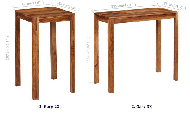 Produkt Rustykalny stolik barowy – Otto 3X