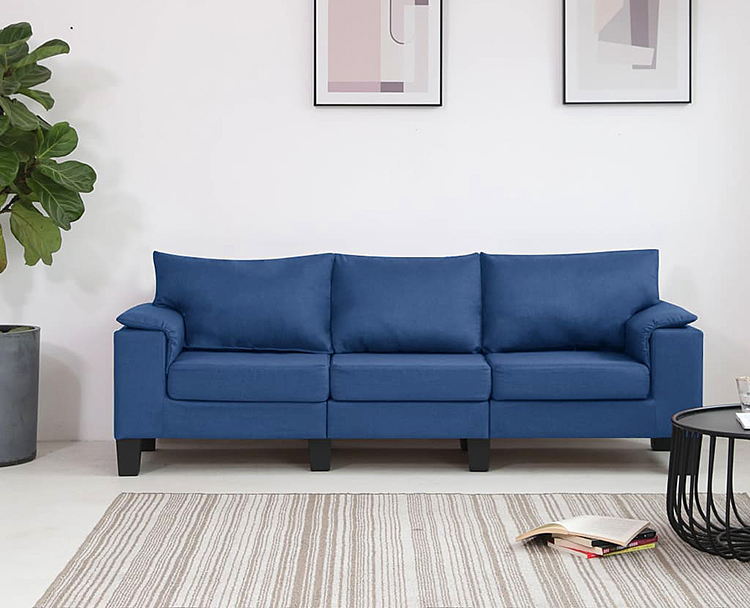 Sofa Ezof 3Q 3-osobowa niebieska