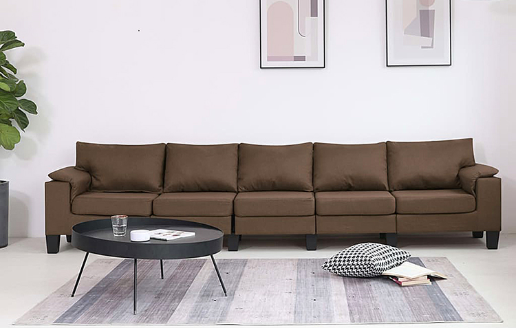 5-osobowa brązowa sofa Ezof 5Q