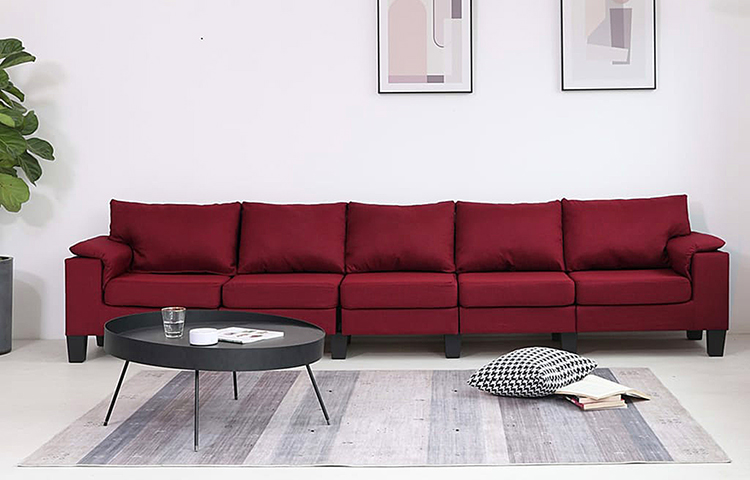 5-osobowa czerwona sofa Ezof 5Q
