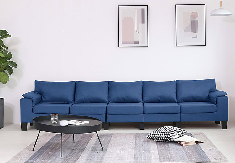 5-osobowa niebieska sofa Ezof 5Q