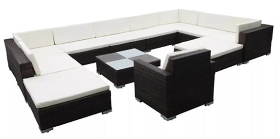 Produkt Zestaw wypoczynkowy do ogrodu Ziso 4X - brązowy