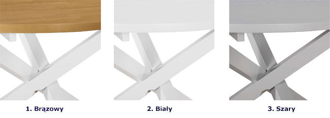 Produkt Stół okrągły ze skośnymi nogami Eyetes – biały - zdjęcie numer 2