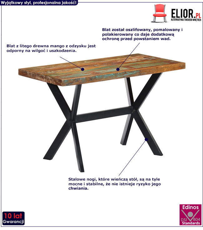 Produkt Drewniany stół drewniany – Glefro 2X