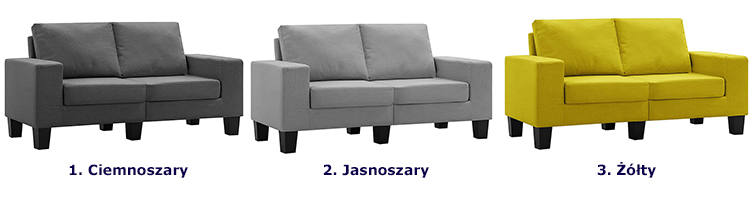 Produkt Ponadczasowa dwuosobowa jasnoszara sofa - Magnex 2Q