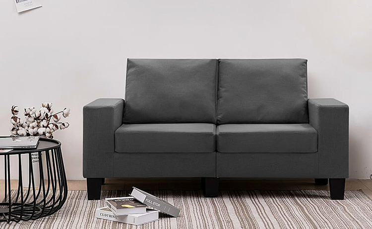 Dwuosobowa sofa ciemnoszara Magnex 2Q