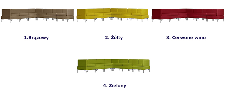 Produkt 7-częściowy brązowy zestaw wypoczynkowy - Gova 7D