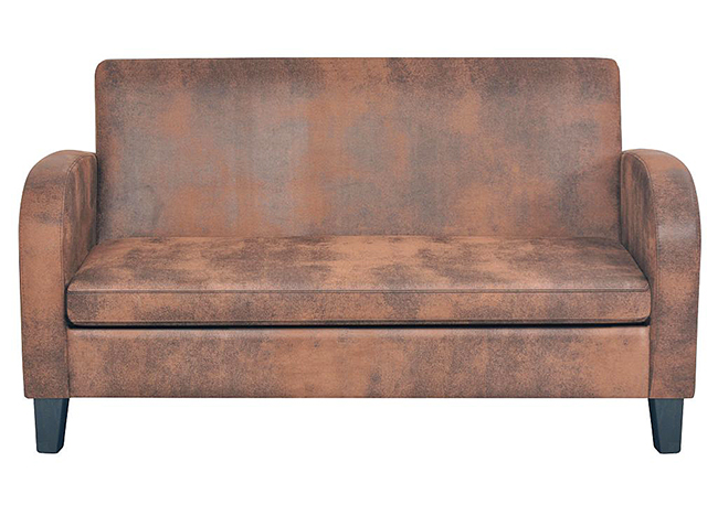 Sofa Atlas 2X dwuosobowa, brązowa