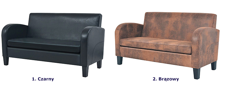 Produkt Dwuosobowa sofa Atlas 2X - czarna