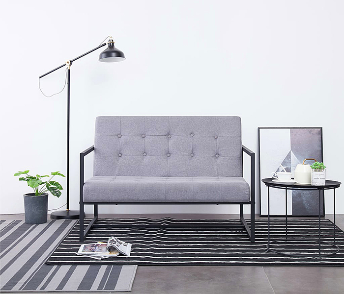 Produkt Zgrabna 2-osobowa sofa Aparro - jasnoszara - zdjęcie numer 2
