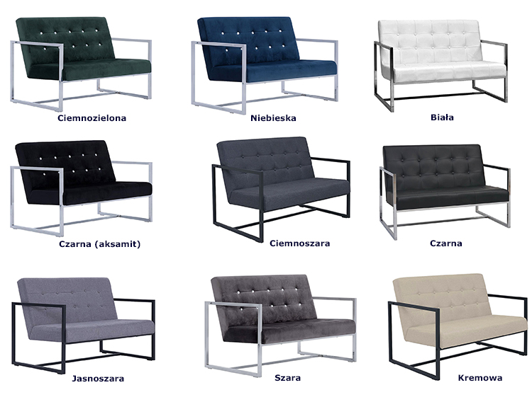 Produkt Zgrabna 2-osobowa sofa Aparro - jasnoszara - zdjęcie numer 3