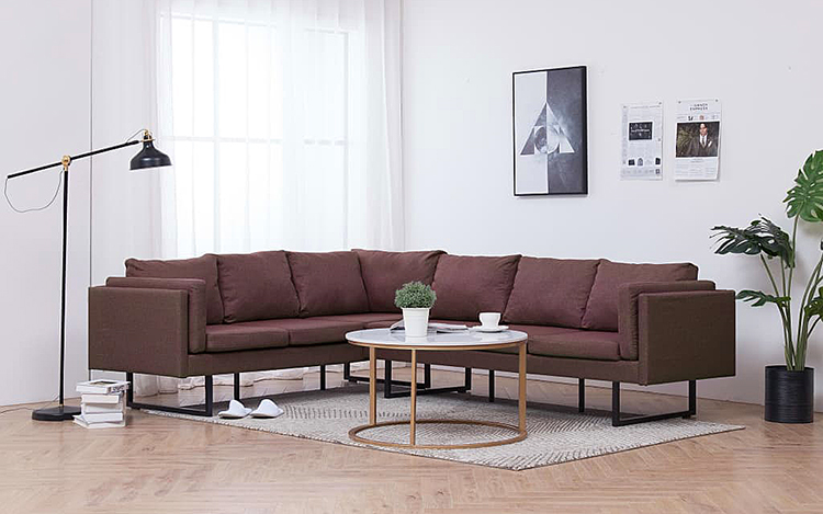 Produkt Przestronna sofa narożna Selwa - brązowa - zdjęcie numer 2