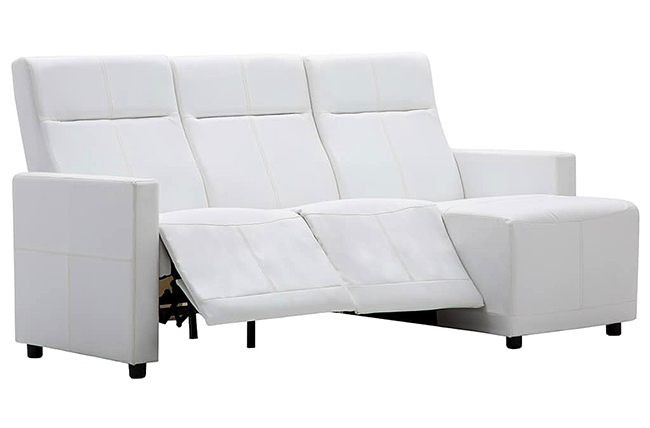 Biała rozkładana sofa Blodyn