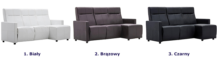 Produkt Rozkładana sofa z leżanką Blodyn - biała