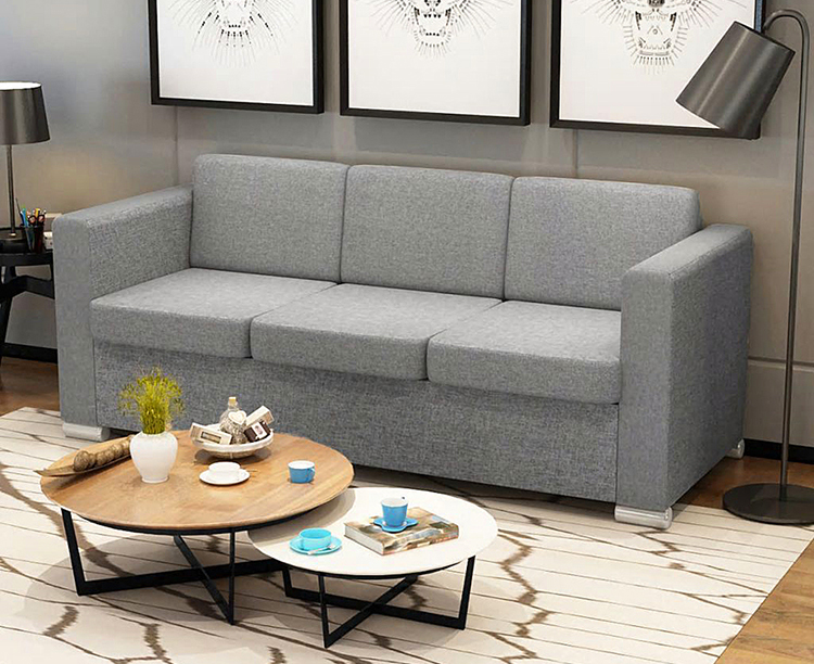 Sofa loftowa jasnoszara Telva 3Q