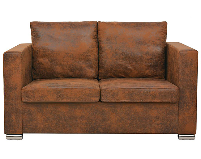Brązowa sofa dwuosobowa Pelagio 2Q