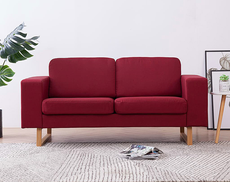 Produkt Elegancka dwuosobowa sofa Ladi 2X - czerwone wino - zdjęcie numer 2