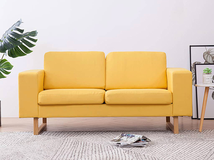 Produkt Elegancka dwuosobowa sofa Ladi 2X - żółta - zdjęcie numer 2