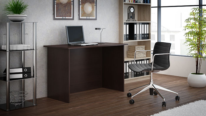 Biurko pod laptopa 120x60 cm wenge Hirell