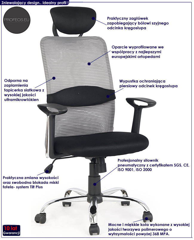 fotel obrotowy Donna