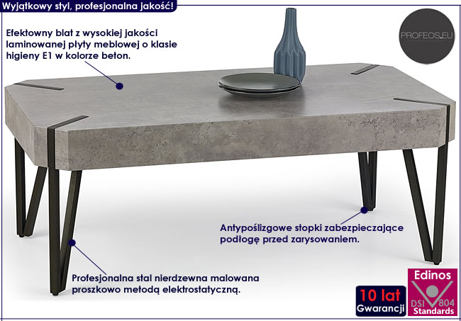 Betonowa ława w industrialnym stylu Frost