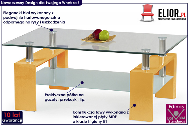 ława biała połysk Lavir