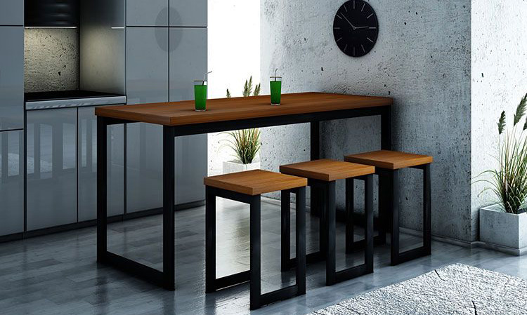 Nowoczesne taborety w stylu industrialnym